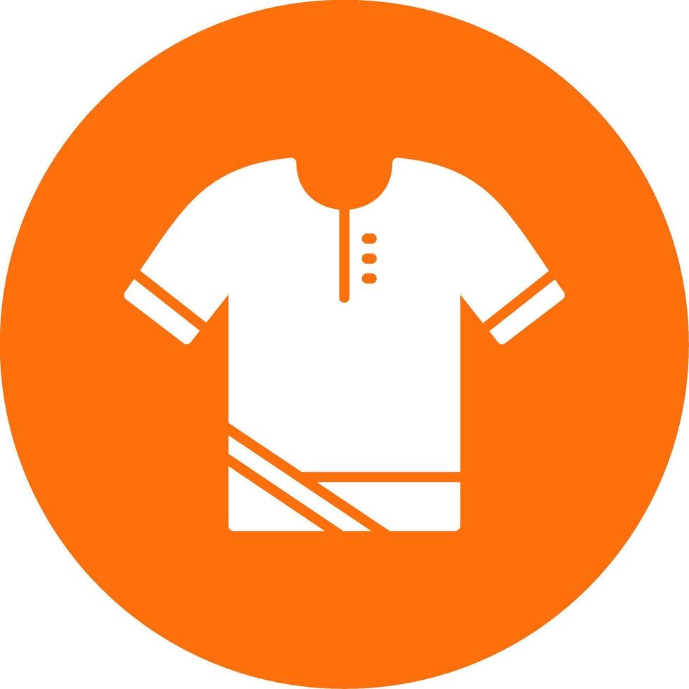 Polo Shirt Multi Color Circle Icon vector