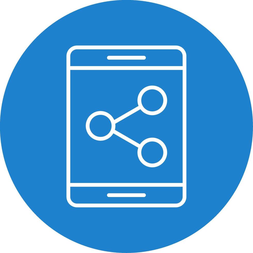 Sharing Multi Color Circle Icon vector