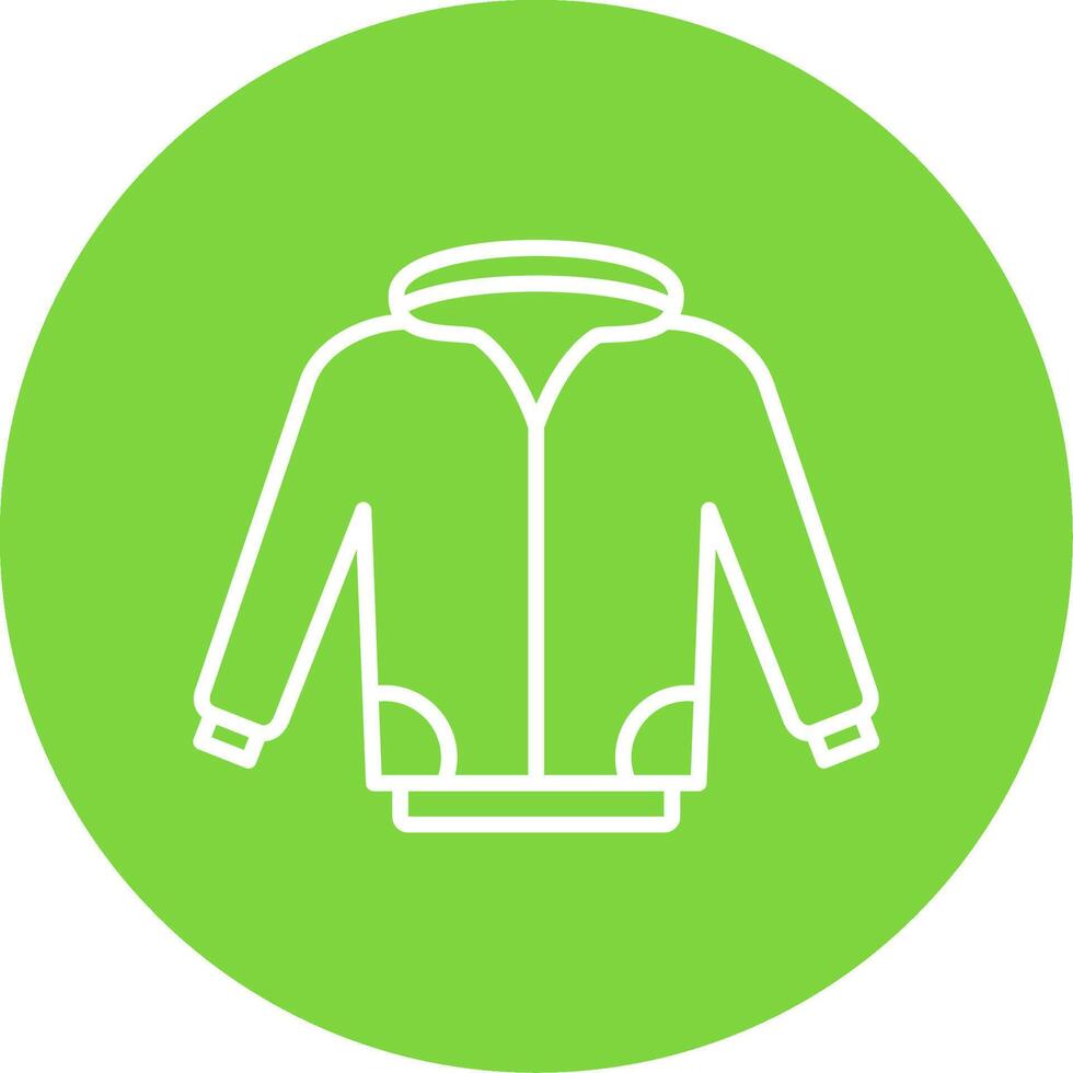 Jacket Multi Color Circle Icon vector