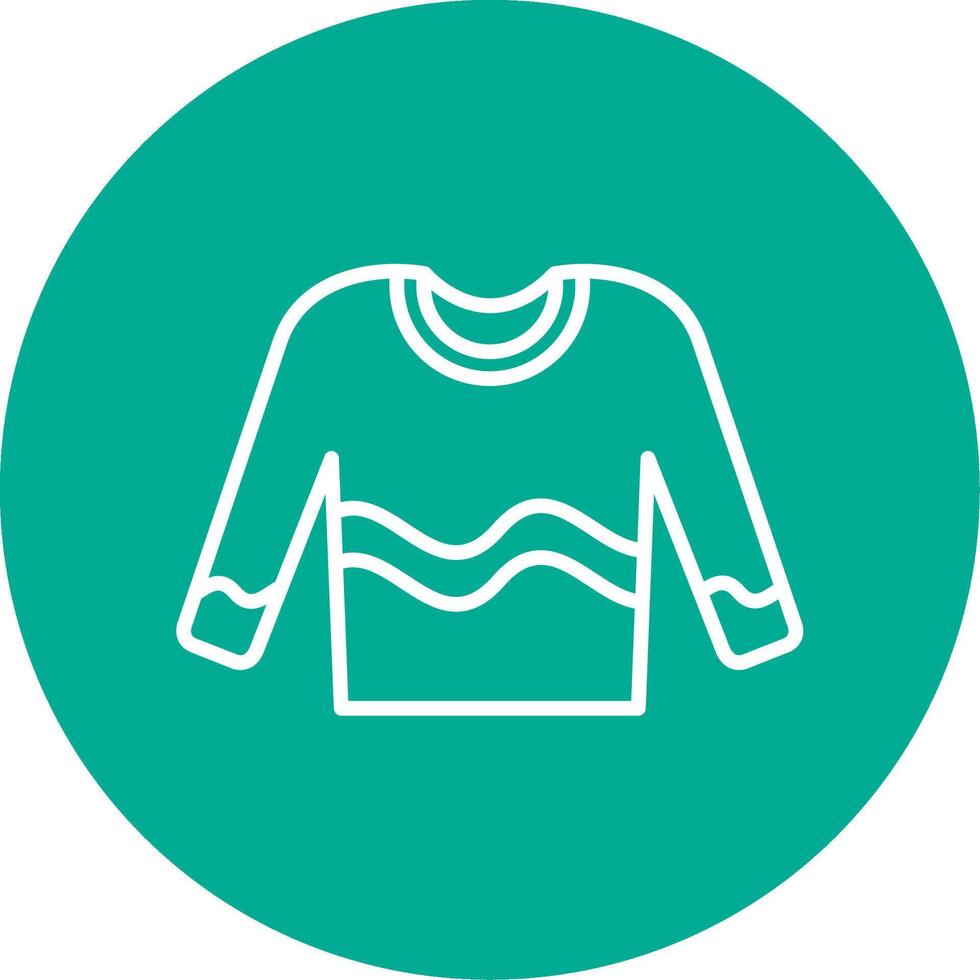 Jumper Multi Color Circle Icon vector