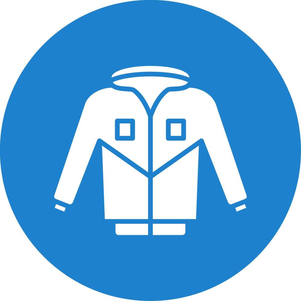 Jacket Multi Color Circle Icon vector