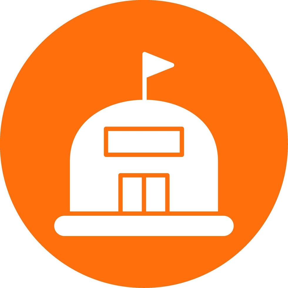 Warehouse Multi Color Circle Icon vector