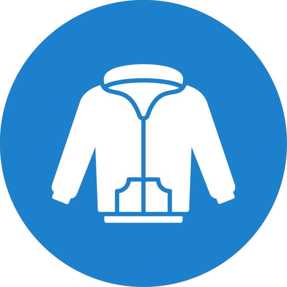 Hoodie Multi Color Circle Icon vector