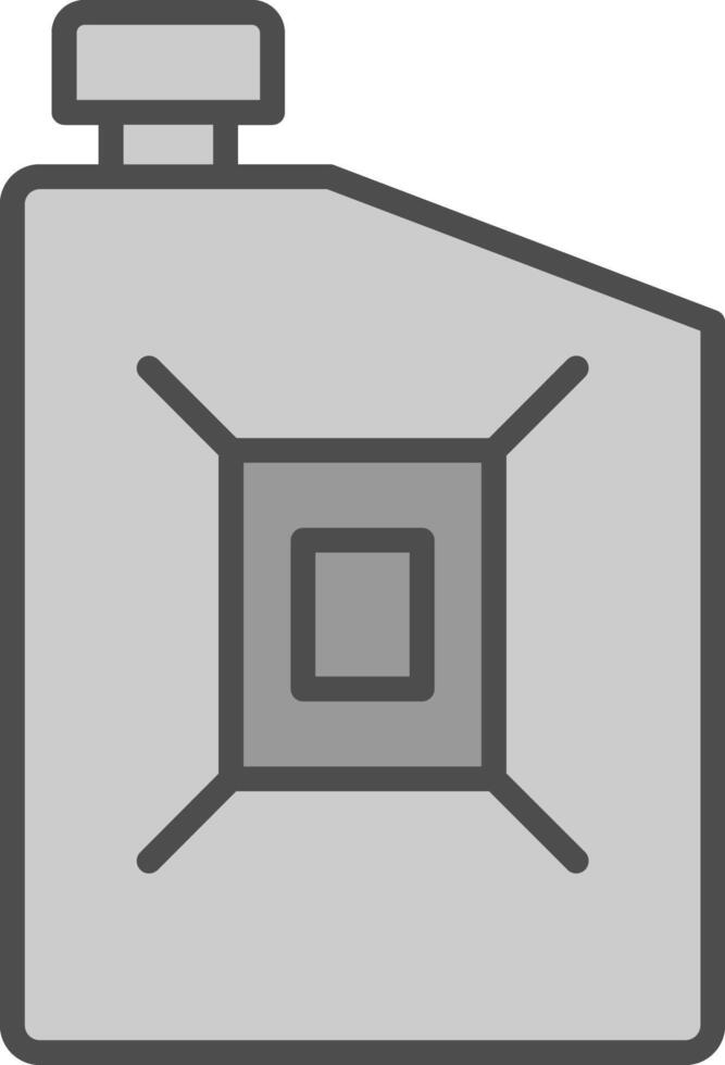 Petrol Can Line Filled Greyscale Icon Design vector