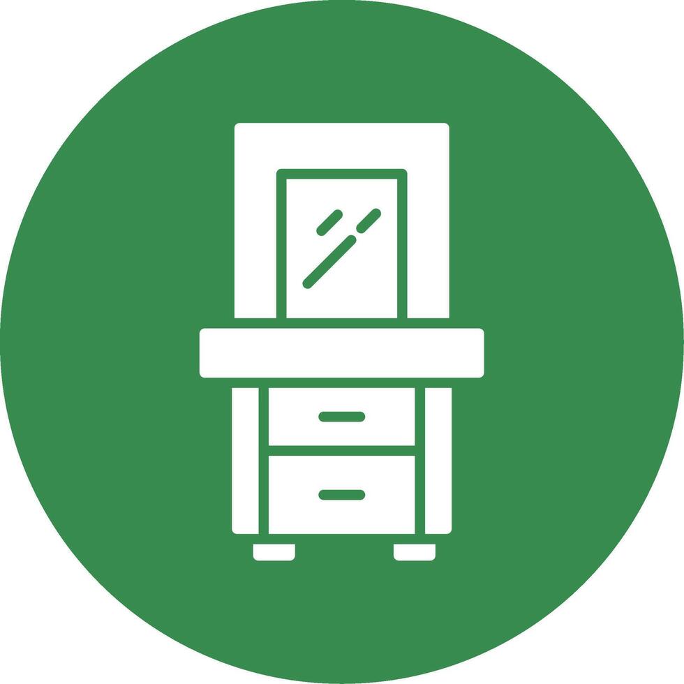 Dresser Multi Color Circle Icon vector