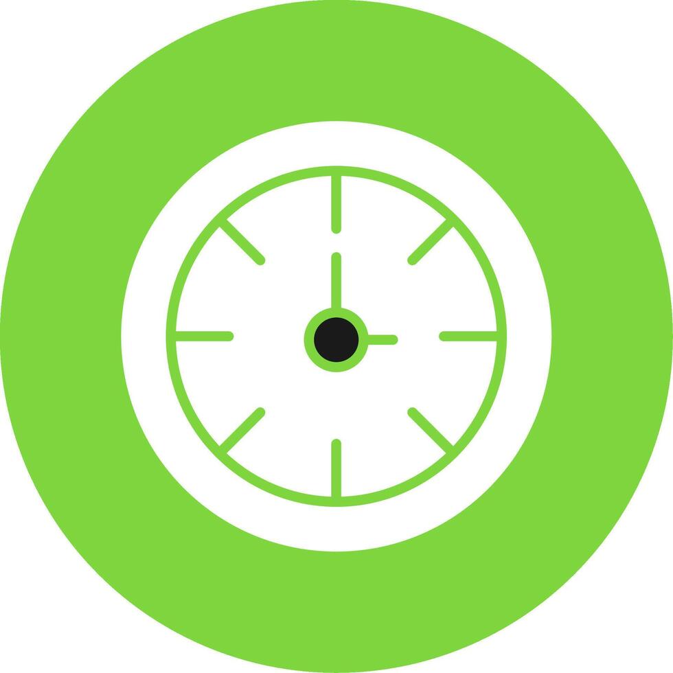 Clock Multi Color Circle Icon vector
