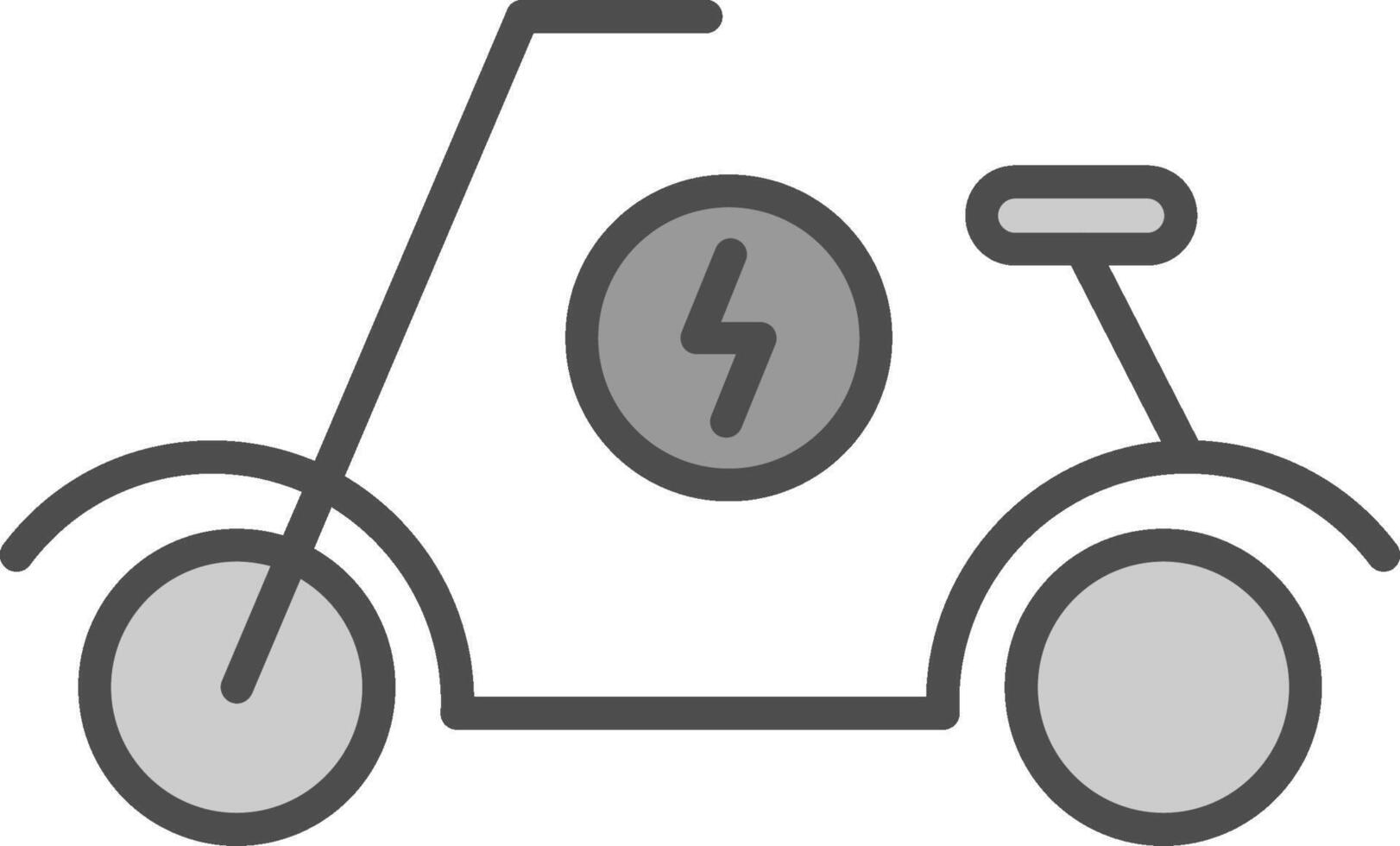 Scooter Line Filled Greyscale Icon Design vector