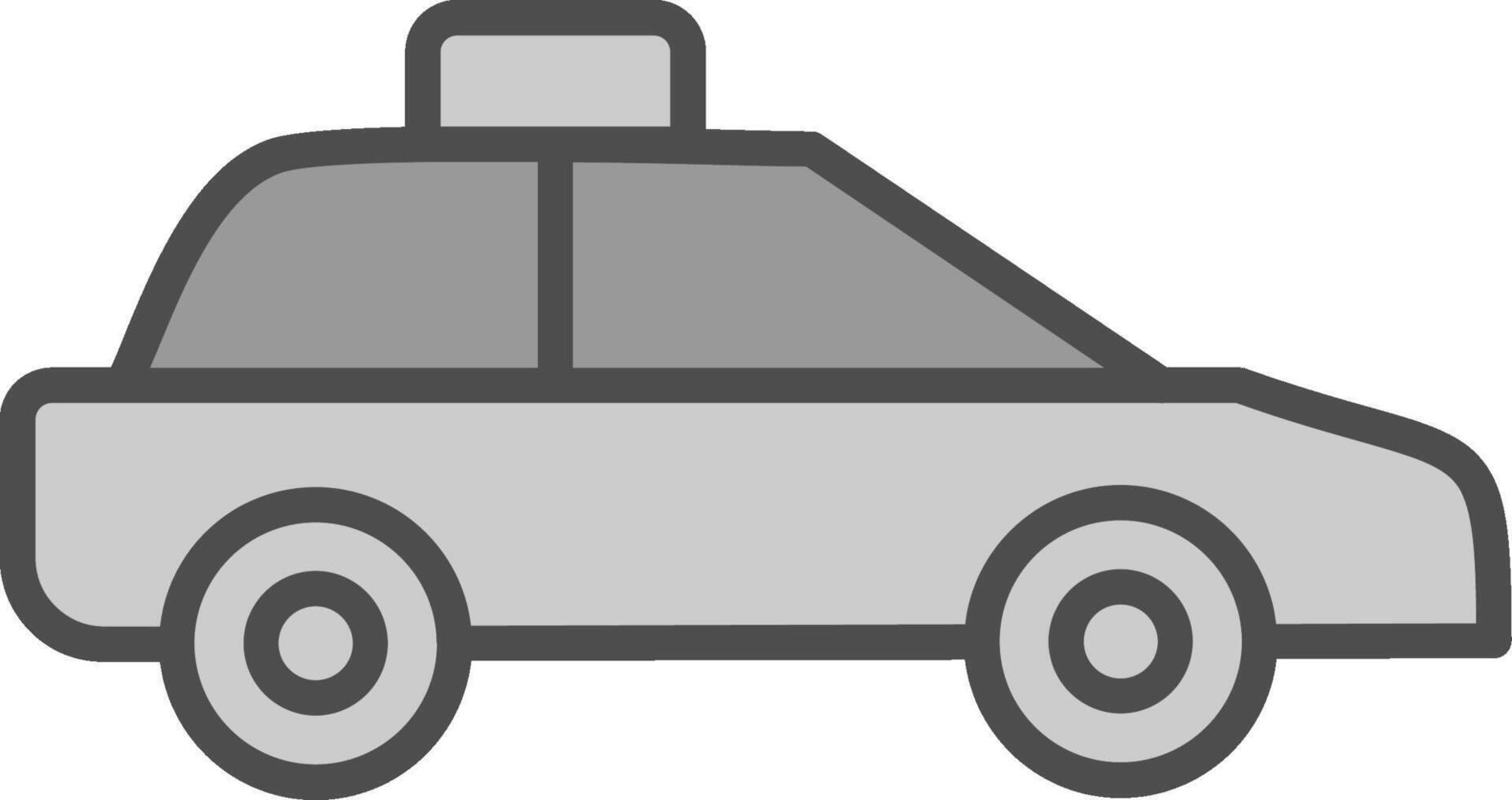 Car Line Filled Greyscale Icon Design vector