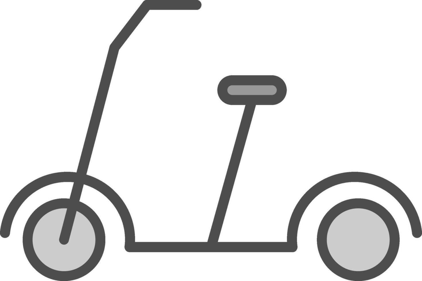 Kick Scooter Line Filled Greyscale Icon Design vector