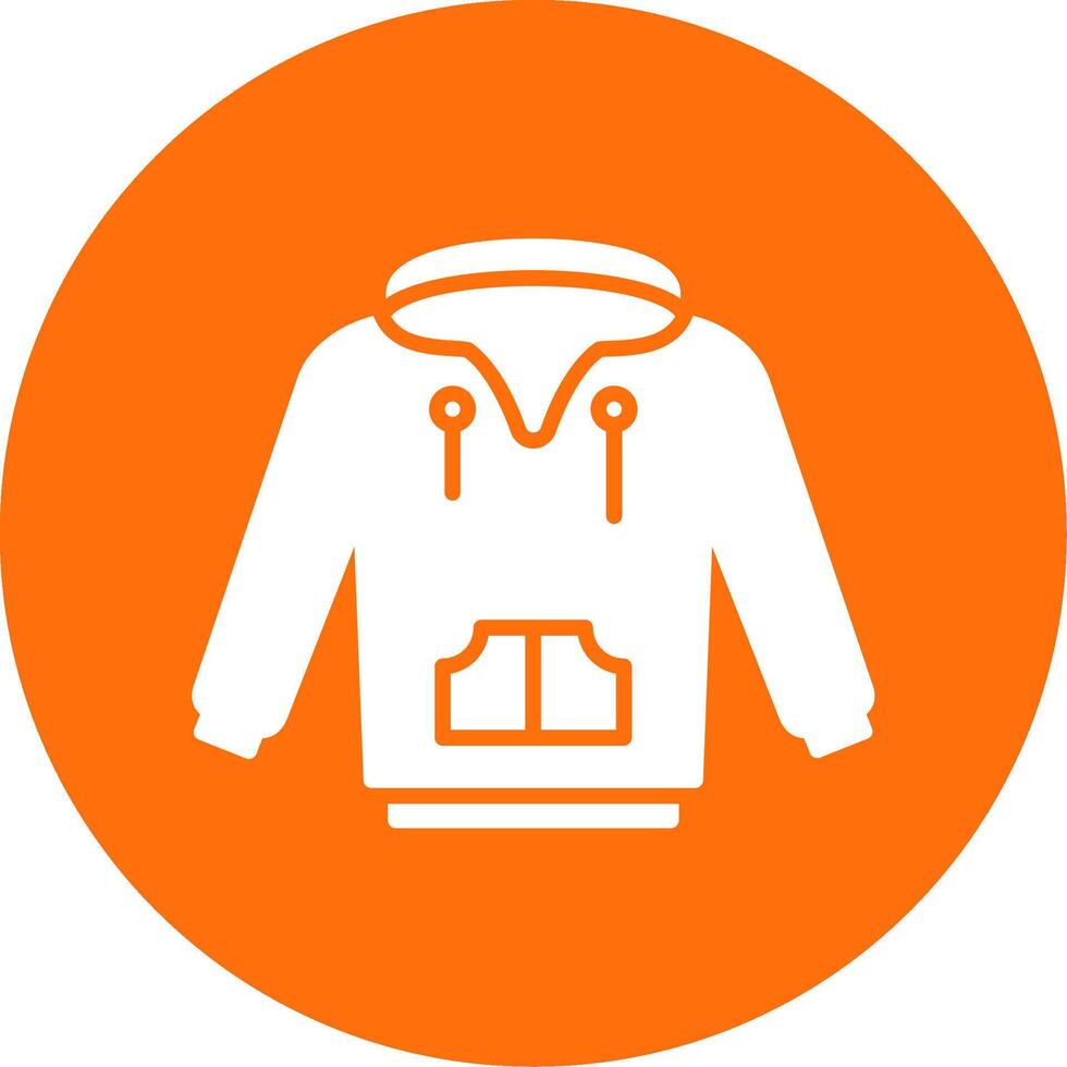 Hoodie Multi Color Circle Icon vector