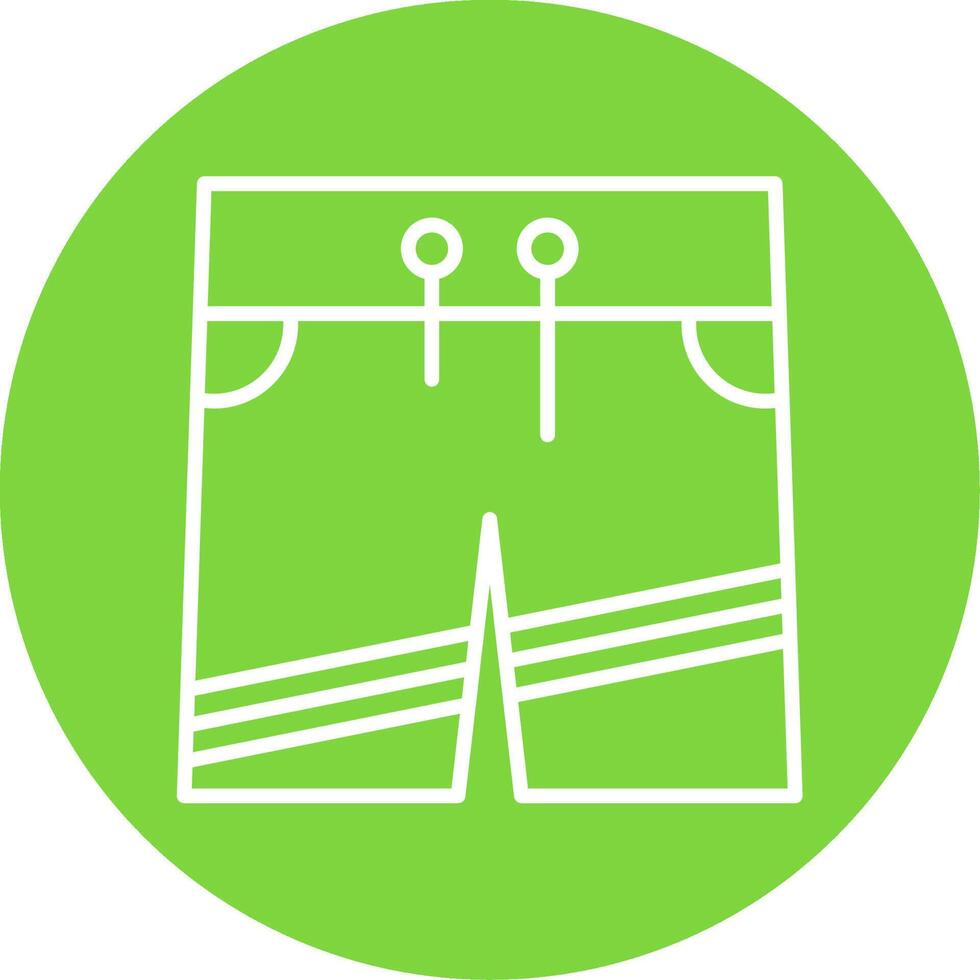 Shorts Multi Color Circle Icon vector