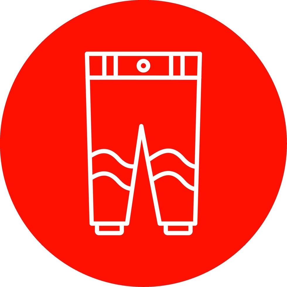 Trousers Multi Color Circle Icon vector