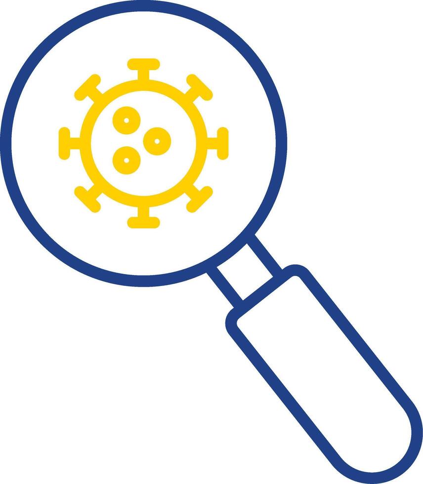 Detection Line Two Colour Icon Design vector