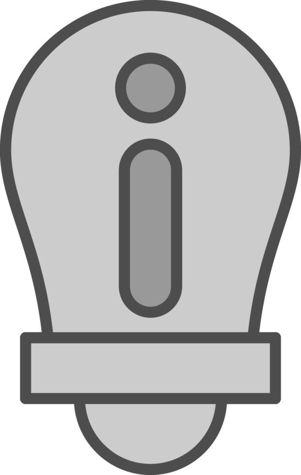 Information Line Filled Greyscale Icon Design vector