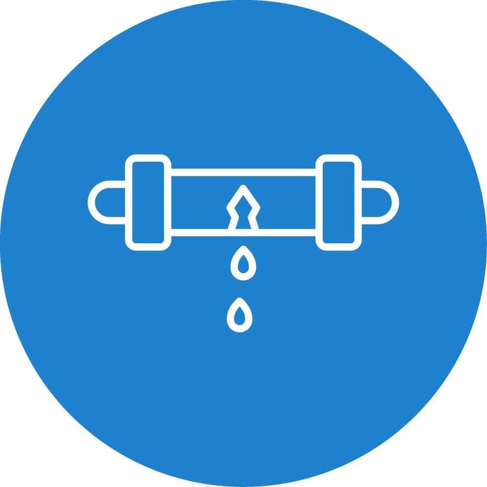 Leak Detector Multi Color Circle Icon vector