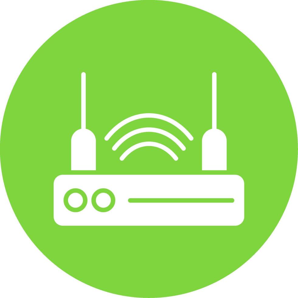 Router Device Multi Color Circle Icon vector