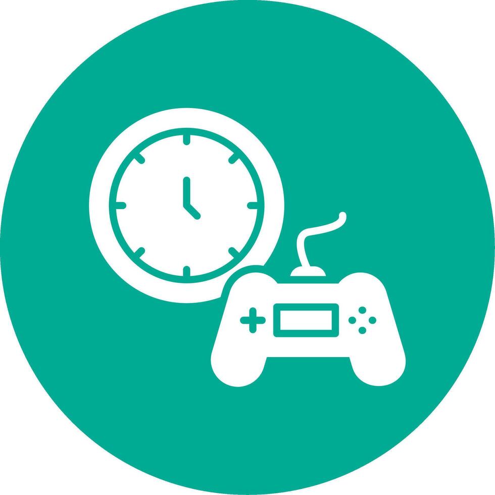 Time Multi Color Circle Icon vector