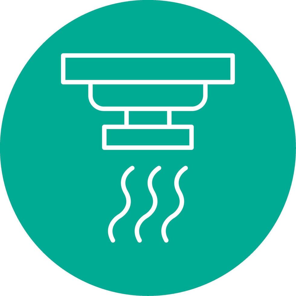 Smoke Detector Multi Color Circle Icon vector