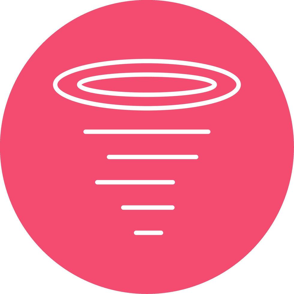 Tornado Multi Color Circle Icon vector