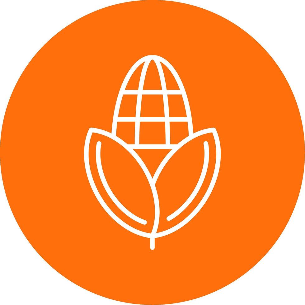Corn Multi Color Circle Icon vector