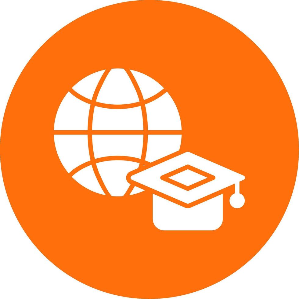 Internet Multi Color Circle Icon vector