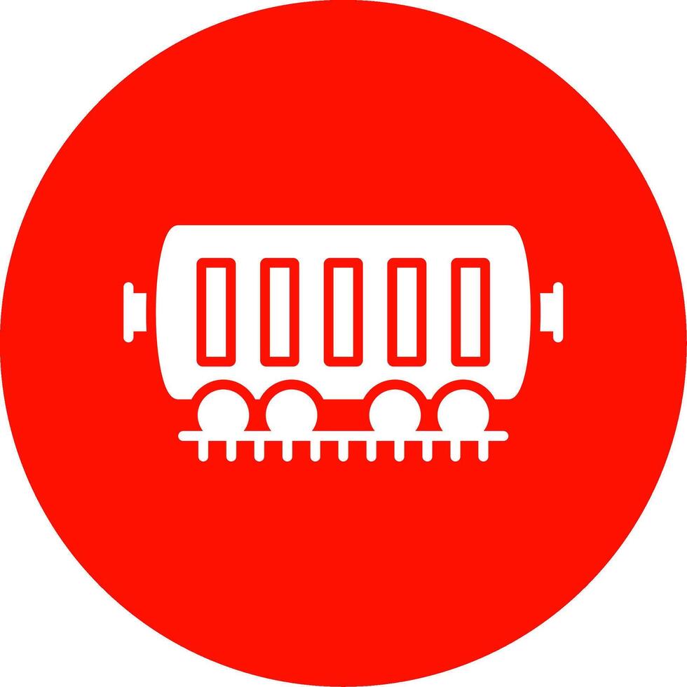 Train Cargo Multi Color Circle Icon vector