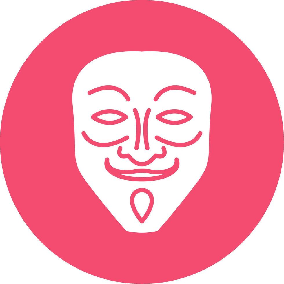 Mask Multi Color Circle Icon vector