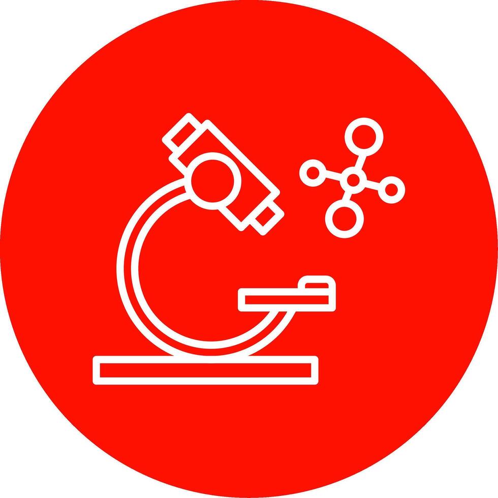 Microscope Multi Color Circle Icon vector