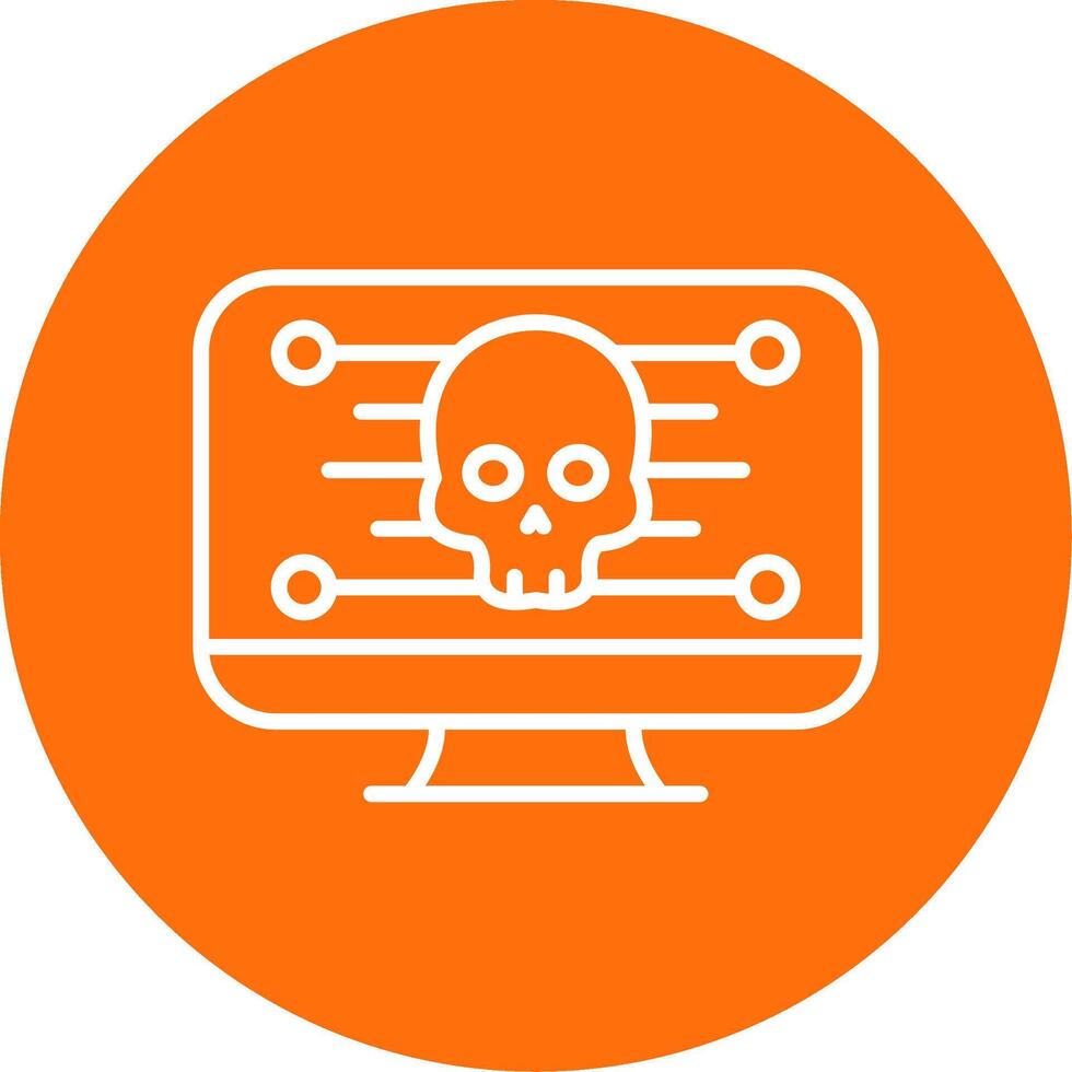 Computer Multi Color Circle Icon vector