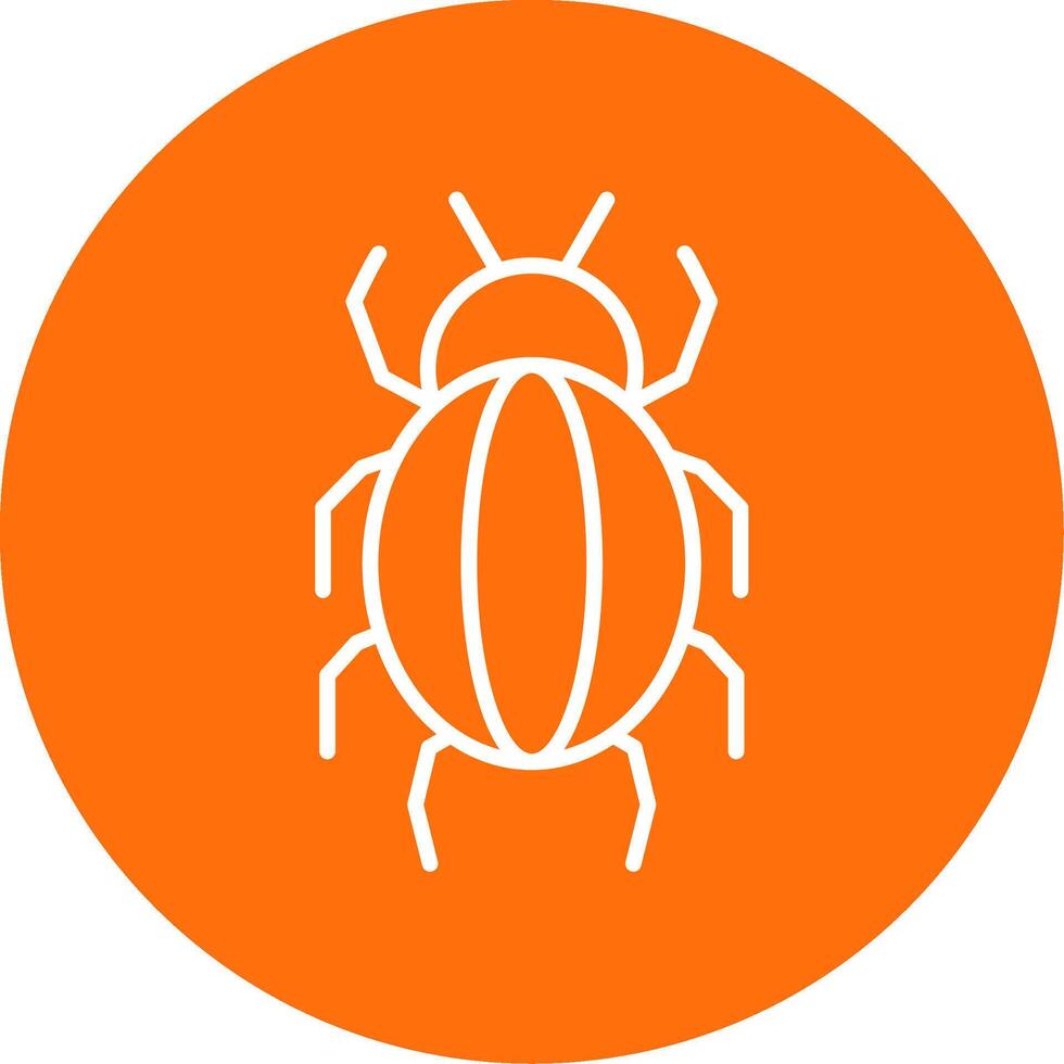 Spider Multi Color Circle Icon vector