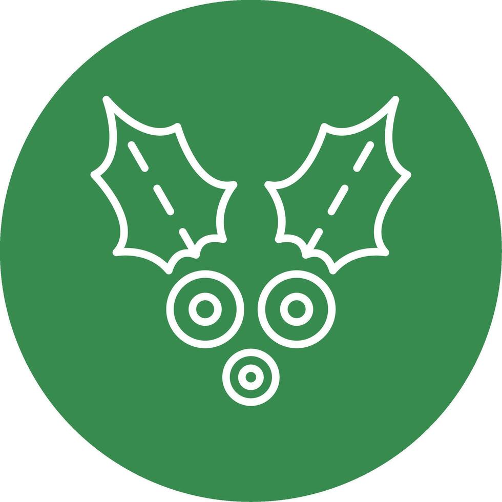 Holly Multi Color Circle Icon vector