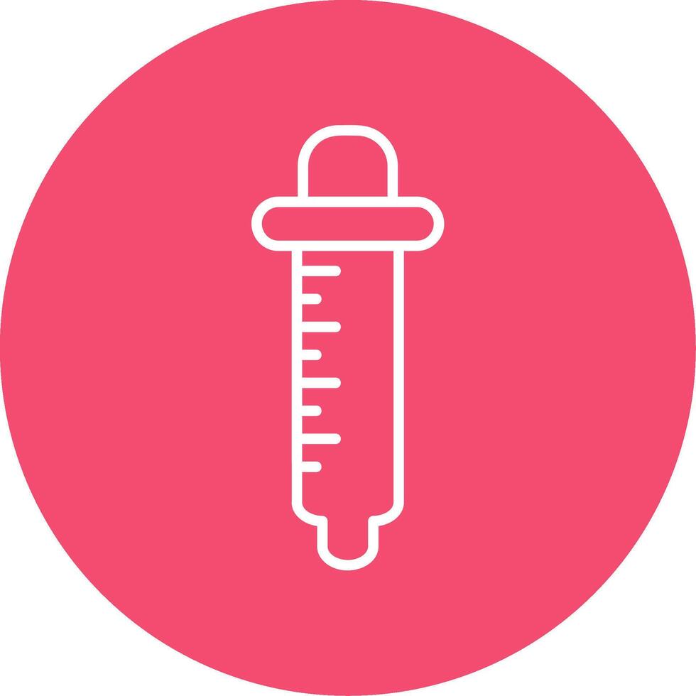 Pipette Multi Color Circle Icon vector