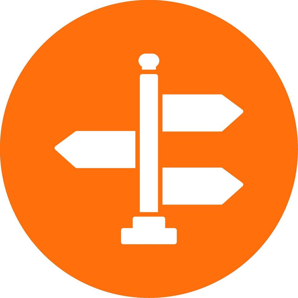 Sign Multi Color Circle Icon vector