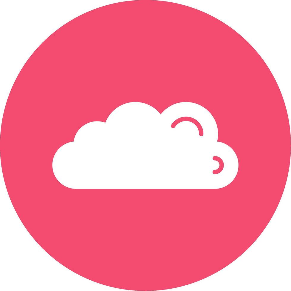 Cloud Multi Color Circle Icon vector