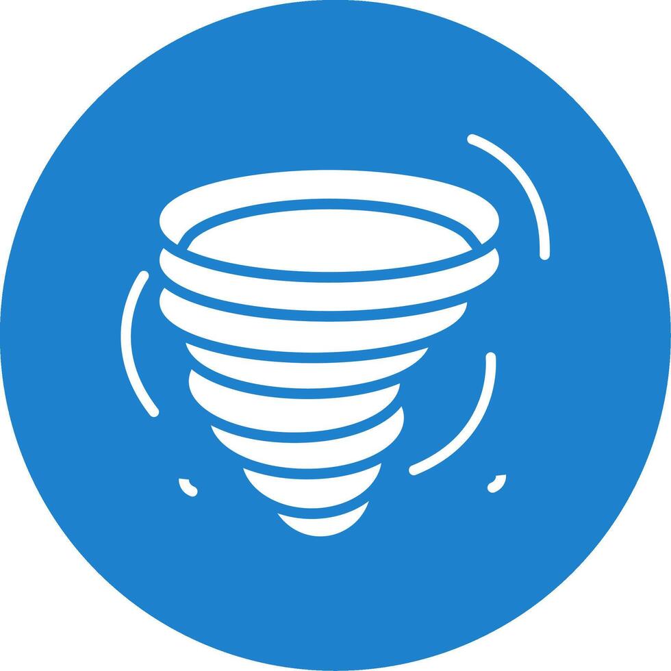 Hurricane Multi Color Circle Icon vector