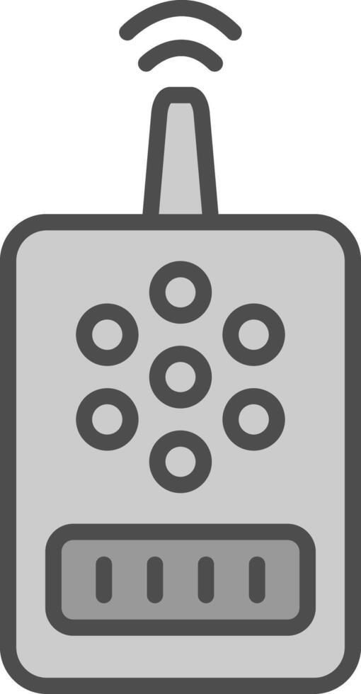 Device Line Filled Greyscale Icon Design vector