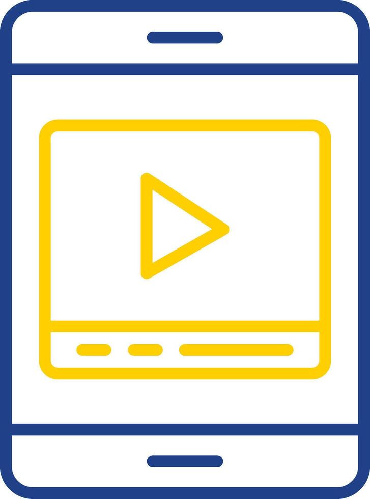Line Two Colour Icon Design vector