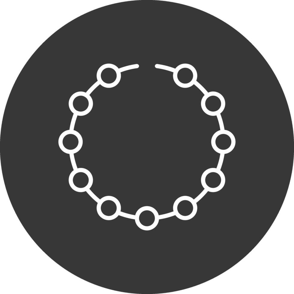 Bracelet Line Inverted Icon Design vector