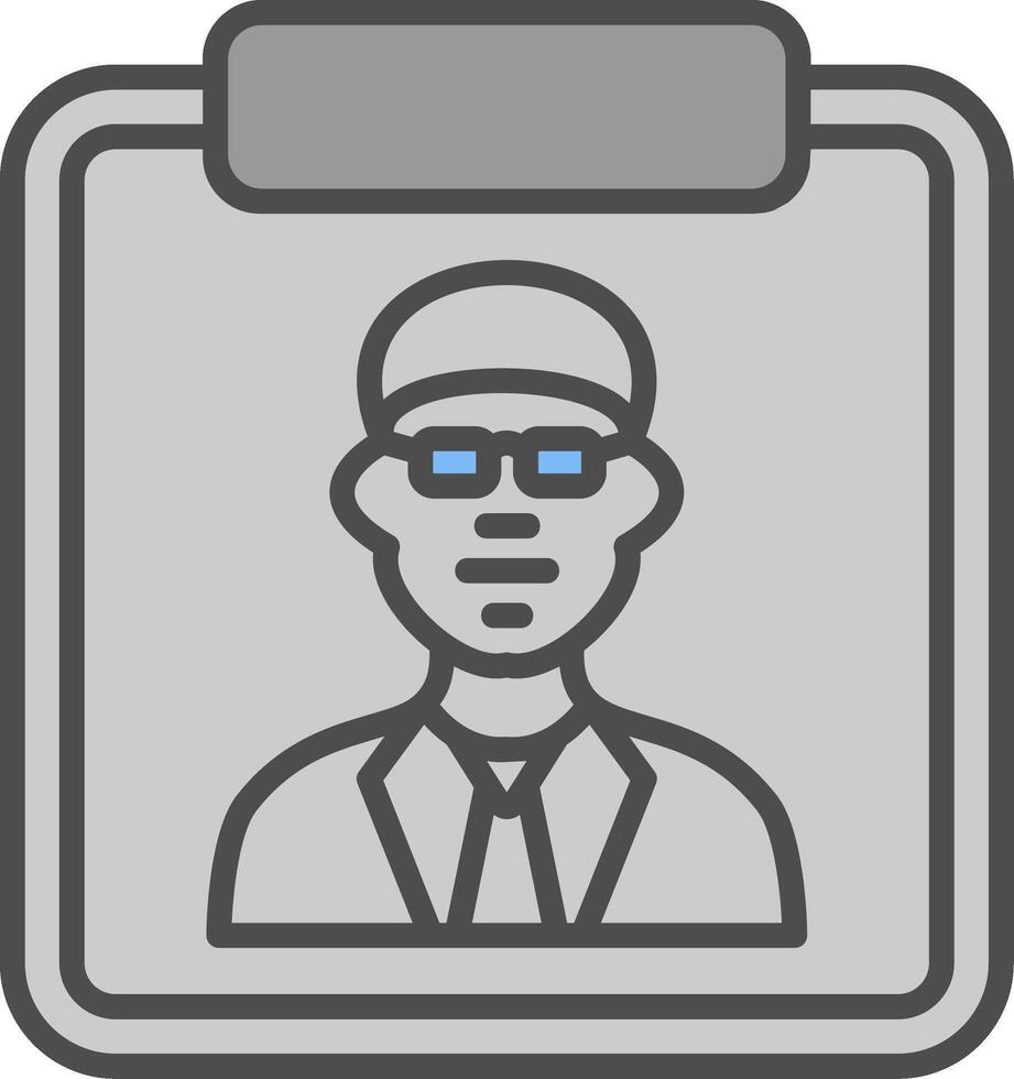 Photo Line Filled Greyscale Icon Design vector