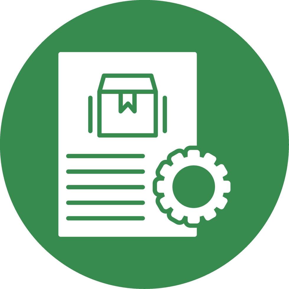 Order Processing Multi Color Circle Icon vector