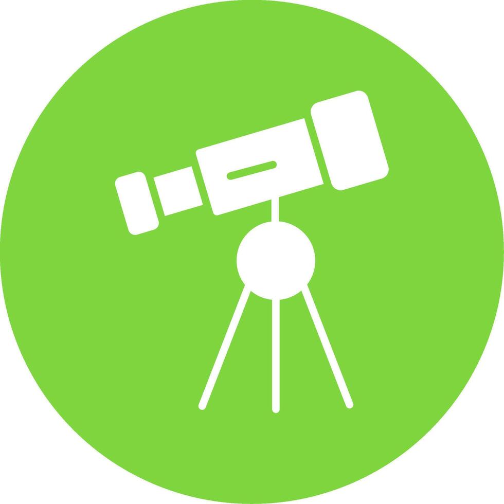 Telescope Multi Color Circle Icon vector