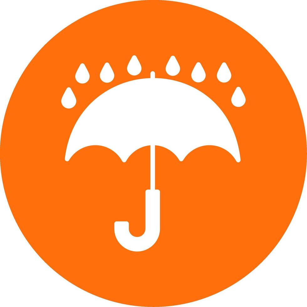 Keep Dry Multi Color Circle Icon vector