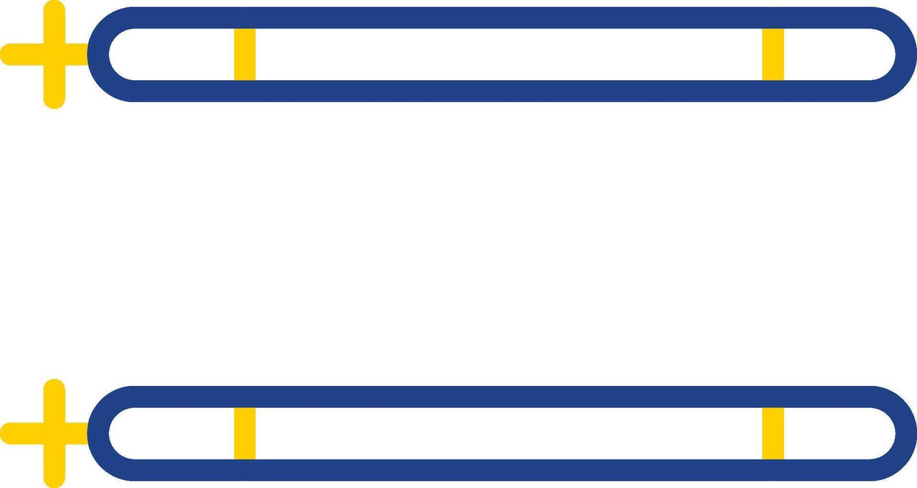 Sticks Line Two Colour Icon Design vector