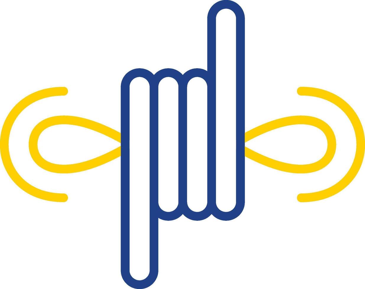 Climbing Line Two Colour Icon Design vector