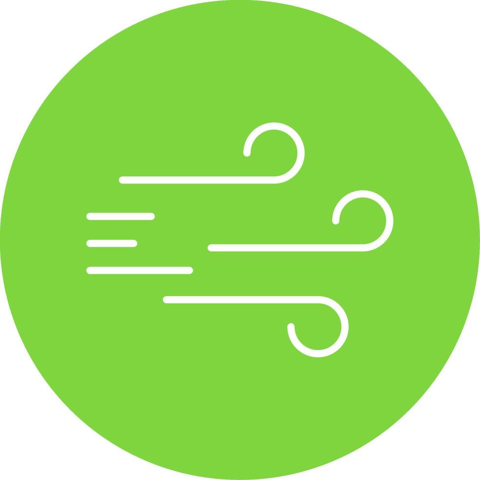 Windy Multi Color Circle Icon vector