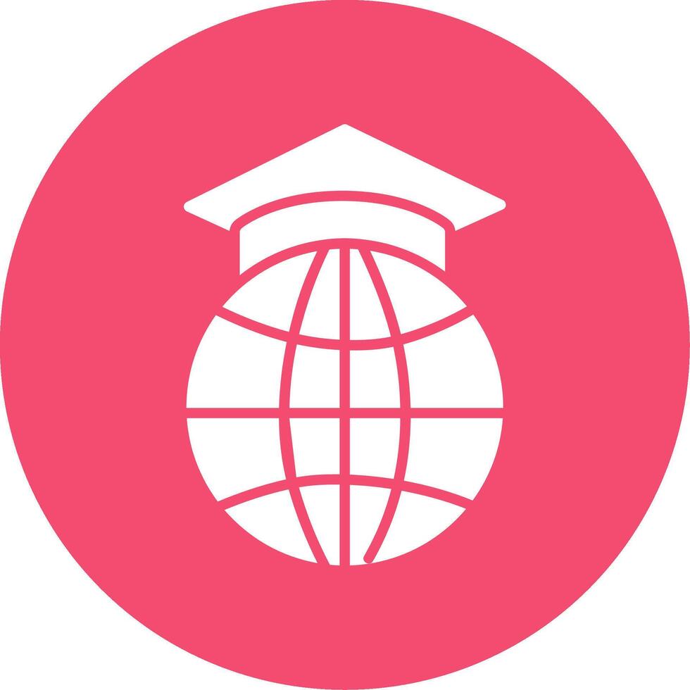 Study Abroad Multi Color Circle Icon vector