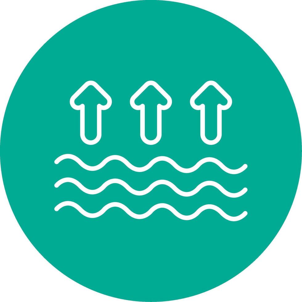 Arrows Multi Color Circle Icon vector