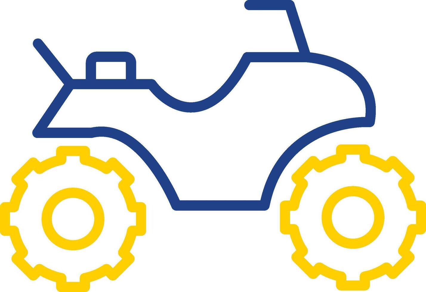 Quad Line Two Colour Icon Design vector