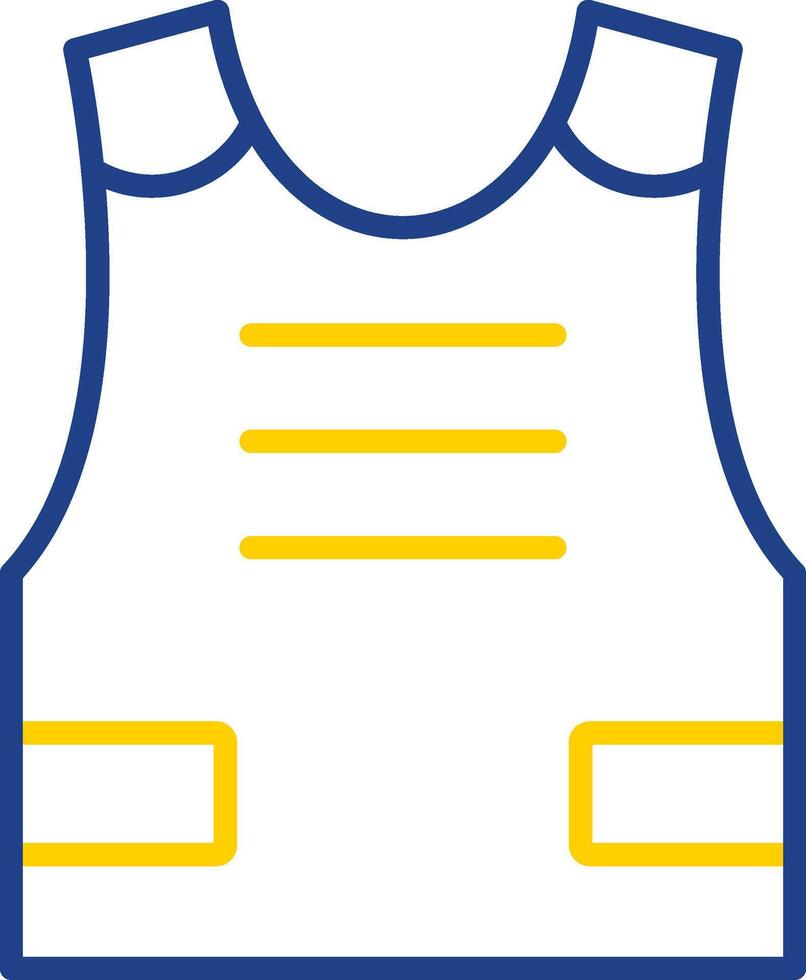 Armour Line Two Colour Icon Design vector