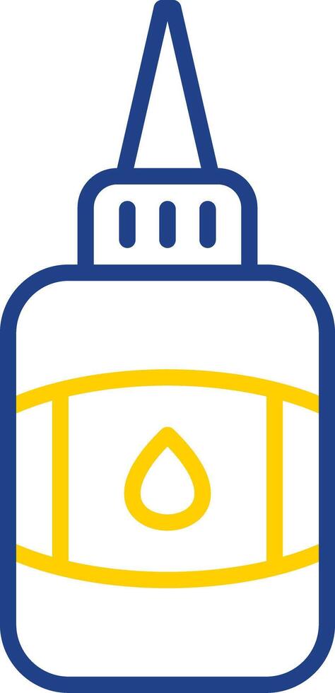 Glue Line Two Colour Icon Design vector